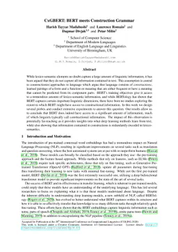 CxGBERT: BERT meets Construction Grammar