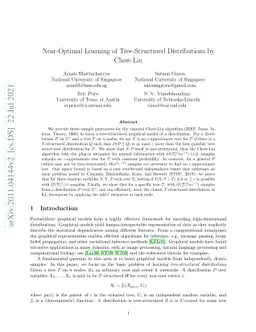 Near-Optimal Learning of Tree-Structured Distributions by Chow-Liu
