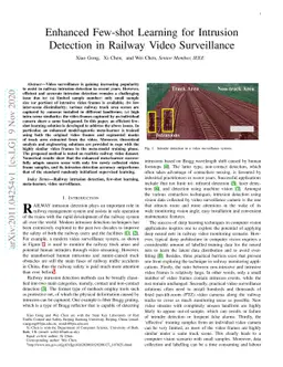 Enhanced Few-shot Learning for Intrusion Detection in Railway Video
  Surveillance