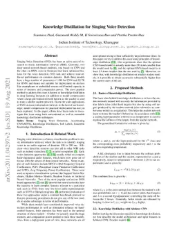 Knowledge Distillation for Singing Voice Detection