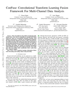 ConFuse: Convolutional Transform Learning Fusion Framework For
  Multi-Channel Data Analysis