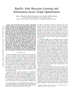 BayGo: Joint Bayesian Learning and Information-Aware Graph Optimization