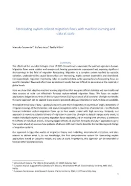 Forecasting asylum-related migration flows with machine learning and
  data at scale