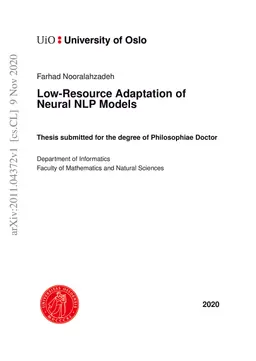 Low-Resource Adaptation of Neural NLP Models