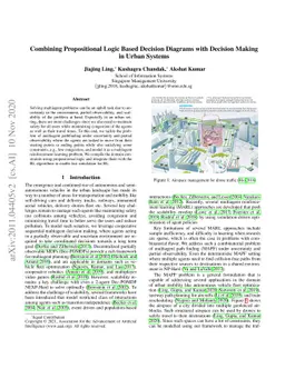 Combining Propositional Logic Based Decision Diagrams with Decision
  Making in Urban Systems