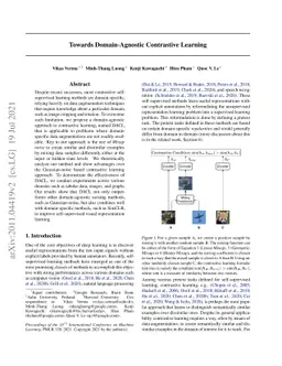 Towards Domain-Agnostic Contrastive Learning