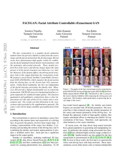 FACEGAN: Facial Attribute Controllable rEenactment GAN