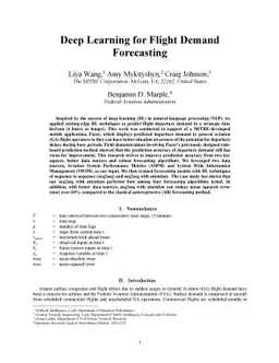 Deep Learning for Flight Demand Forecasting