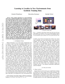 Learning to Localize in New Environments from Synthetic Training Data