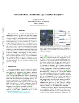 MinkLoc3D: Point Cloud Based Large-Scale Place Recognition