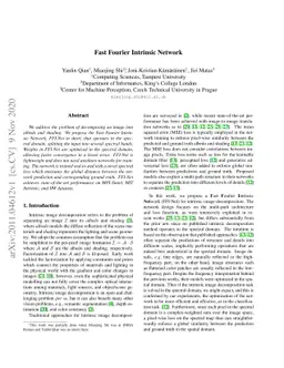 Fast Fourier Intrinsic Network