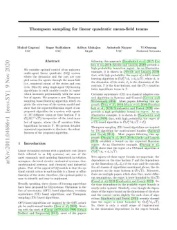 Thompson sampling for linear quadratic mean-field teams