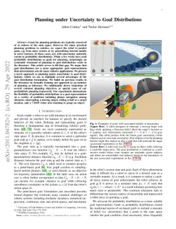 Planning under Uncertainty to Goal Distributions