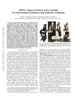 ROIAL: Region of Interest Active Learning for Characterizing Exoskeleton
  Gait Preference Landscapes