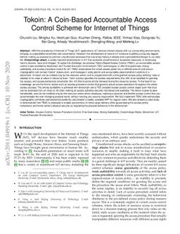Tokoin: A Coin-Based Accountable Access Control Scheme for Internet of
  Things