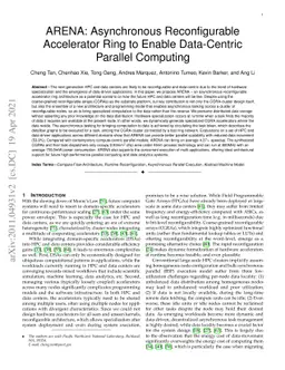 ARENA: Asynchronous Reconfigurable Accelerator Ring to Enable
  Data-Centric Parallel Computing