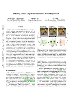 Detecting Human-Object Interaction with Mixed Supervision