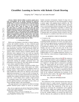 CircuitBot: Learning to Survive with Robotic Circuit Drawing