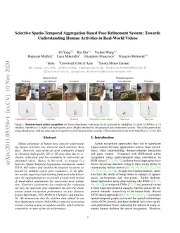 Selective Spatio-Temporal Aggregation Based Pose Refinement System:
  Towards Understanding Human Activities in Real-World Videos
