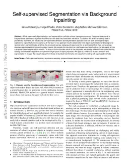 Self-supervised Segmentation via Background Inpainting