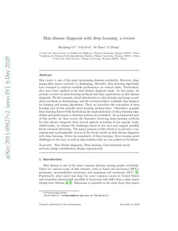 Skin disease diagnosis with deep learning: a review