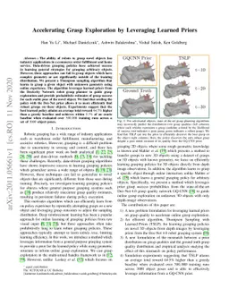 Accelerating Grasp Exploration by Leveraging Learned Priors