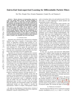 End-To-End Semi-supervised Learning for Differentiable Particle Filters