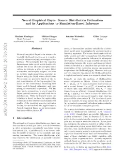Neural Empirical Bayes: Source Distribution Estimation and its
  Applications to Simulation-Based Inference