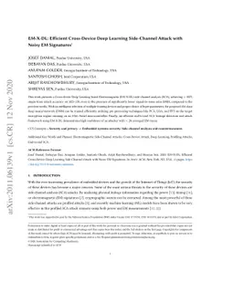 EM-X-DL: Efficient Cross-Device Deep Learning Side-Channel Attack with
  Noisy EM Signatures