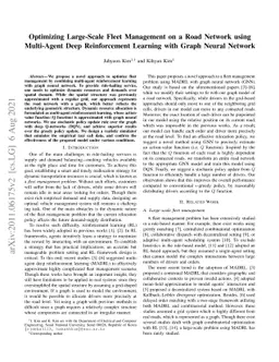 Optimizing Large-Scale Fleet Management on a Road Network using
  Multi-Agent Deep Reinforcement Learning with Graph Neural Network