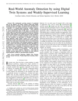 Real-World Anomaly Detection by using Digital Twin Systems and
  Weakly-Supervised Learning
