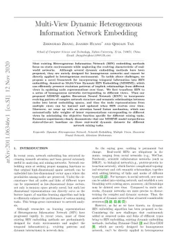 Multi-View Dynamic Heterogeneous Information Network Embedding