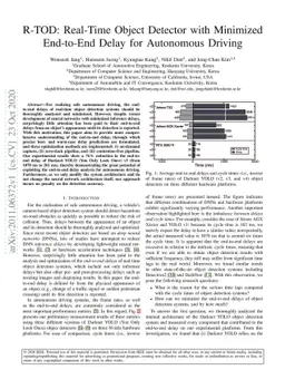 R-TOD: Real-Time Object Detector with Minimized End-to-End Delay for
  Autonomous Driving