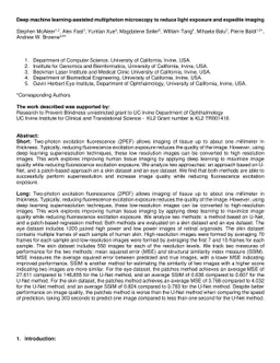 Deep machine learning-assisted multiphoton microscopy to reduce light
  exposure and expedite imaging