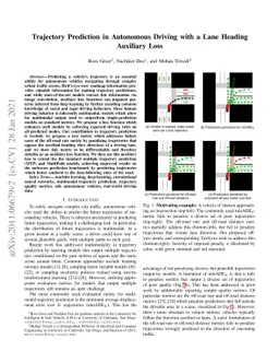 Trajectory Prediction in Autonomous Driving with a Lane Heading
  Auxiliary Loss