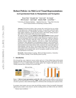 Robust Policies via Mid-Level Visual Representations: An Experimental
  Study in Manipulation and Navigation