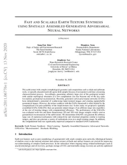 Fast and Scalable Earth Texture Synthesis using Spatially Assembled
  Generative Adversarial Neural Networks