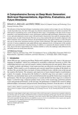 A Comprehensive Survey on Deep Music Generation: Multi-level
  Representations, Algorithms, Evaluations, and Future Directions