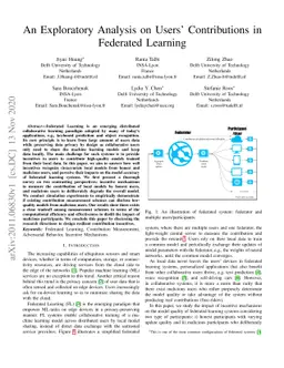An Exploratory Analysis on Users' Contributions in Federated Learning