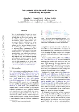 Interpretable Multi-dataset Evaluation for Named Entity Recognition