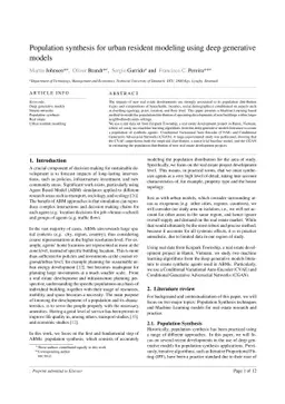 Population synthesis for urban resident modeling using deep generative
  models