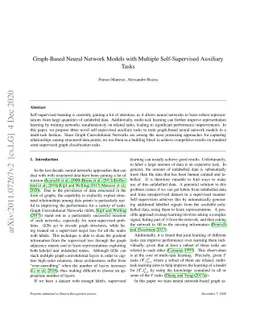 Graph-Based Neural Network Models with Multiple Self-Supervised
  Auxiliary Tasks