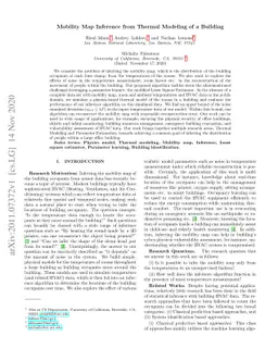 Mobility Map Inference from Thermal Modeling of a Building