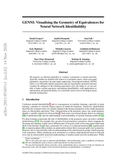 GENNI: Visualising the Geometry of Equivalences for Neural Network
  Identifiability