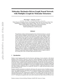 Molecular Mechanics-Driven Graph Neural Network with Multiplex Graph for
  Molecular Structures