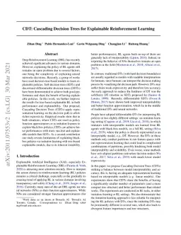 CDT: Cascading Decision Trees for Explainable Reinforcement Learning