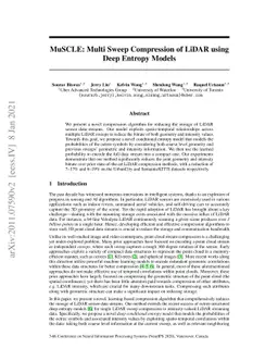 MuSCLE: Multi Sweep Compression of LiDAR using Deep Entropy Models