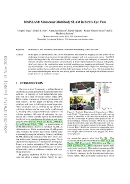 BirdSLAM: Monocular Multibody SLAM in Bird's-Eye View
