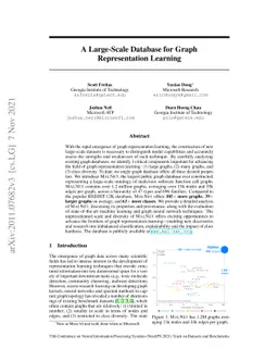 A Large-Scale Database for Graph Representation Learning