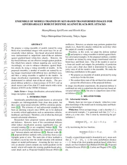 Ensemble of Models Trained by Key-based Transformed Images for
  Adversarially Robust Defense Against Black-box Attacks